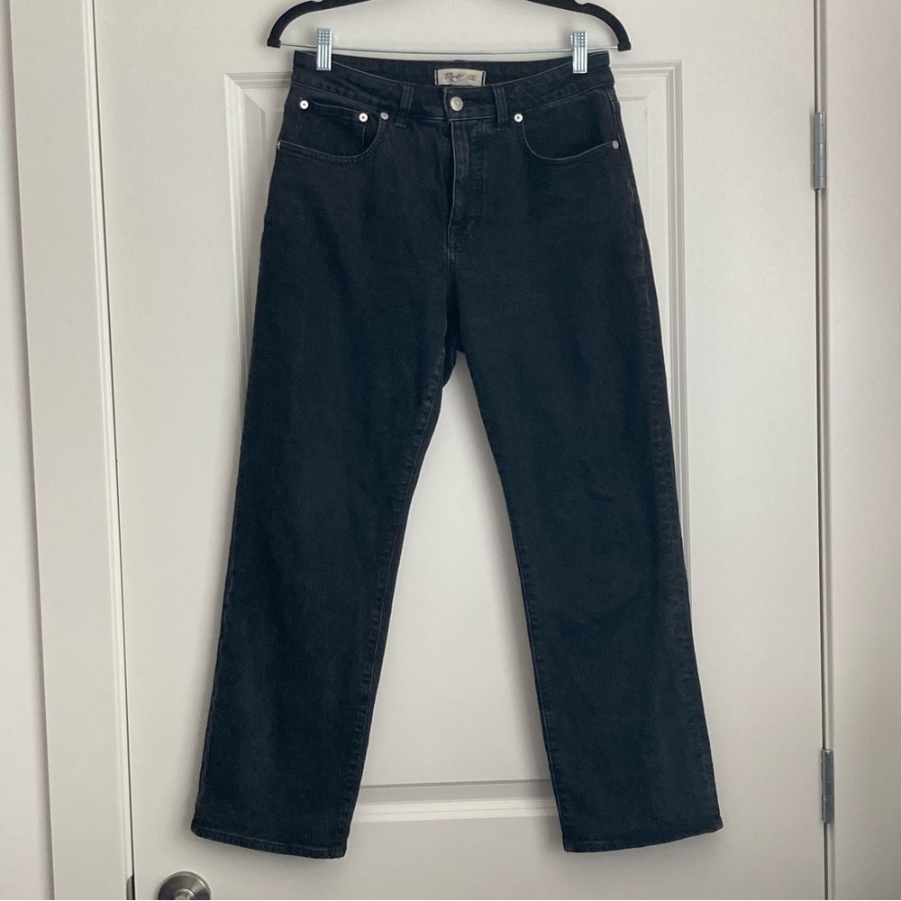 Madewell Black Short Curvy '90s Straight Jeans